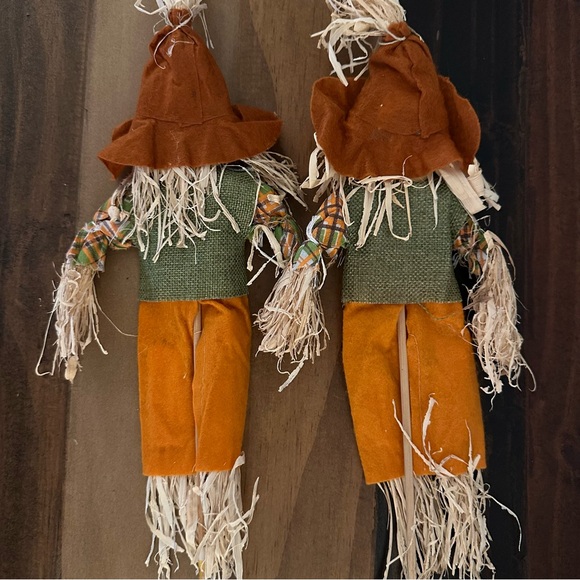 Set of 5 Fall Whimsical Scarecrow Picks - Picture 2 of 8